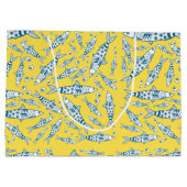Portugees Lissabon Sardines Pattern Azulejos Yello Groot Cadeauzakje (Achterkant)