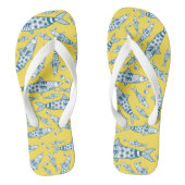 Portugees Lissabon Sardines Pattern Azulejos Yello Teenslippers (Voetbed)
