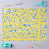 Portugees Lissabon Sardines Pattern Azulejos Yello Tissuepapier (Craft)