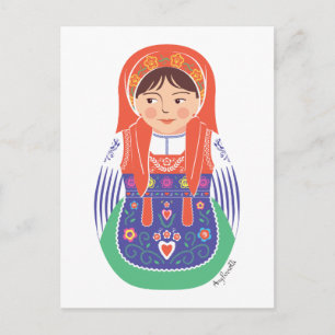 Portugees Matryoshka Briefkaart