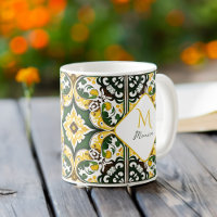 Portugees Mediterraan tegel patroon Monogram