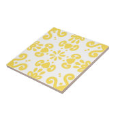 Portugees mediterraan Warm Geel Wit 3 Tegeltje (Zijkant)