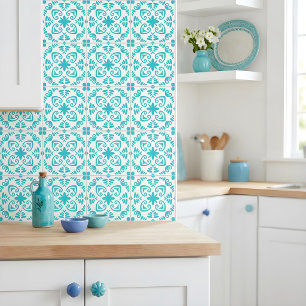 Portugees Middellands Zee Fris Turquoise Wit Tegeltje