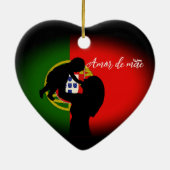 Portugees moederschap keramisch ornament (Achterkant)