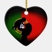 Portugees moederschap keramisch ornament (Voorkant)