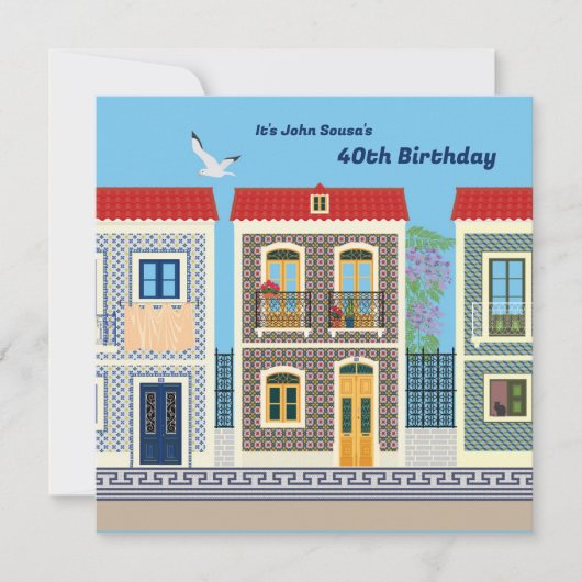 Portugees mooie huizen met tegels of azulejos (Voorkant)