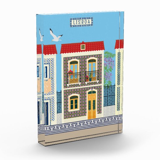 Portugees mooie huizen met tegels of azulejos fotoblokken (Links)