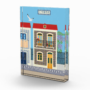 Portugees mooie huizen met tegels of azulejos fotoblokken