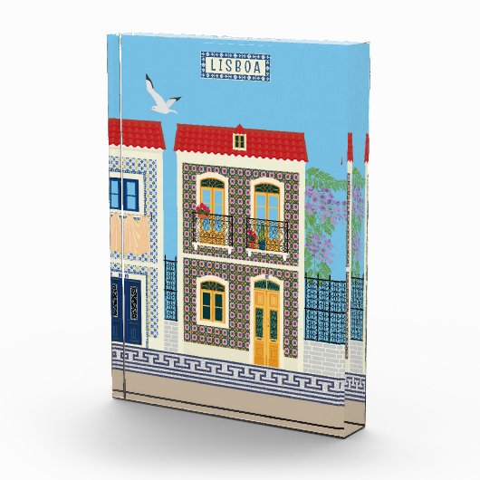 Portugees mooie huizen met tegels of azulejos fotoblokken (Rechts)