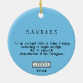 Portugees mooie huizen met tegels of azulejos keramisch ornament (Achterkant)