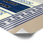 Portugees mooie huizen met tegels of azulejos perfect poster (Hoek)