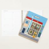 Portugees mooie huizen met tegels of azulejos planner (Display)