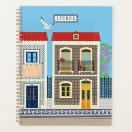 Portugees mooie huizen met tegels of azulejos planner
