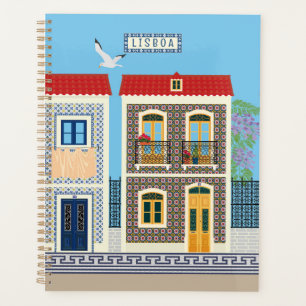Portugees mooie huizen met tegels of azulejos planner