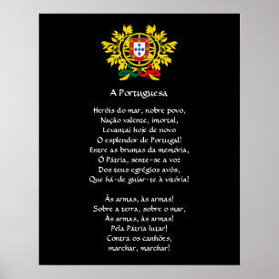 Portugees* Nationaal Poster voor volkslied