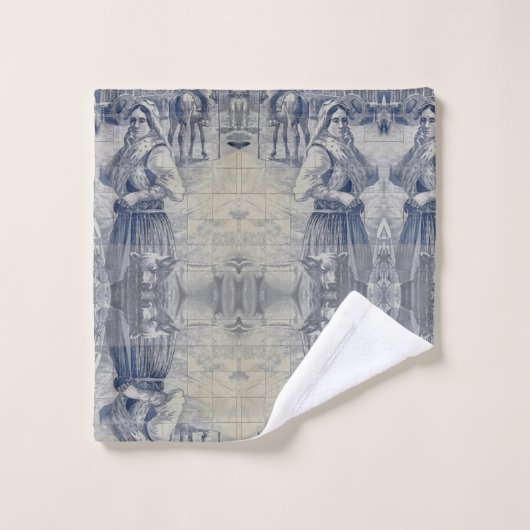 Portugees ontwerp  bad handdoek (Wasdoekje)