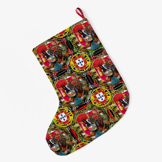 Portugees ontwerp  grote kerstsok (Achterkant (Hangend))