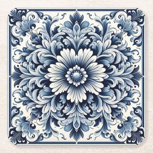 Portugees ontwerp kartonnen onderzetters (Voorkant)