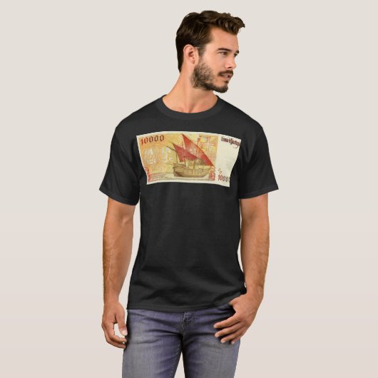 Portugees ontwerp t-shirt (Voorkant volledig)