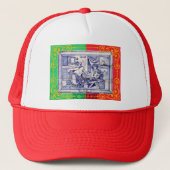 Portugees ontwerp  trucker pet (Voorkant)
