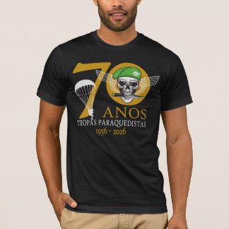 Portugees parachutist 70ste verjaardag t-shirt
