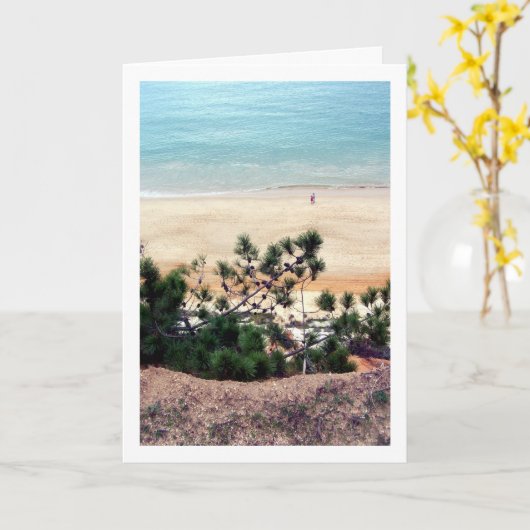 Portugees Pine Coned Beach Kaart (Gele Bloem)