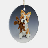 Portugees Podengo Dog Ceramic Ornament (Rechts)