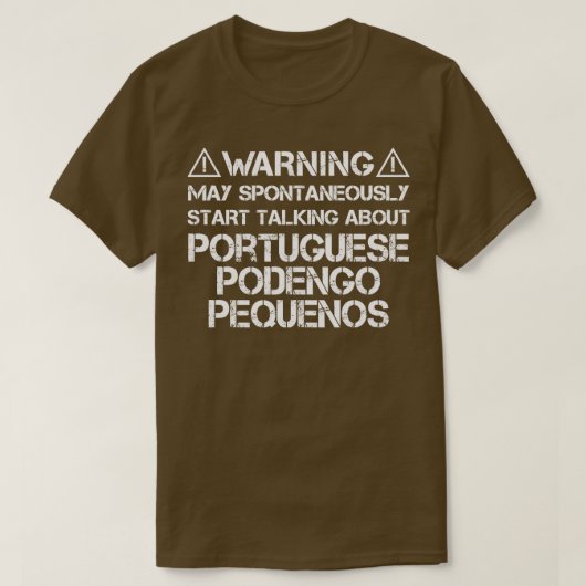 Portugees Podengo Pequeno 2 T-shirt (Design voorkant)