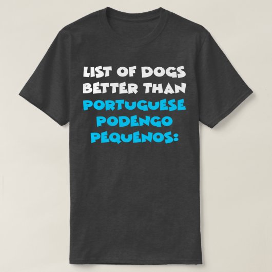 Portugees Podengo Pequeno 4 T-shirt (Design voorkant)