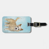 Portugees Podengo Pequeno schilderen - Oorspronkel Bagagelabel (Voorkant horizontaal)