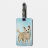 Portugees Podengo Pequeno schilderen - Oorspronkel Bagagelabel (Achterkant verticaal)