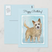 Portugees Podengo Pequeno schilderen - Oorspronkel Briefkaart (Voorkant / Achterkant)