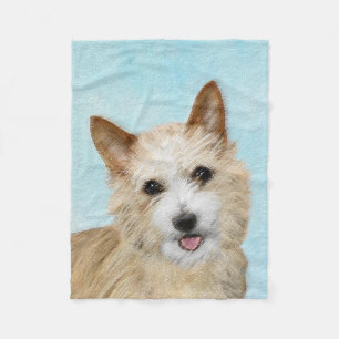 Portugees Podengo Pequeno schilderen - Oorspronkel Fleece Deken