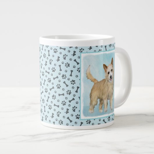 Portugees Podengo Pequeno schilderen - Oorspronkel Grote Koffiekop (Voorkant rechts)