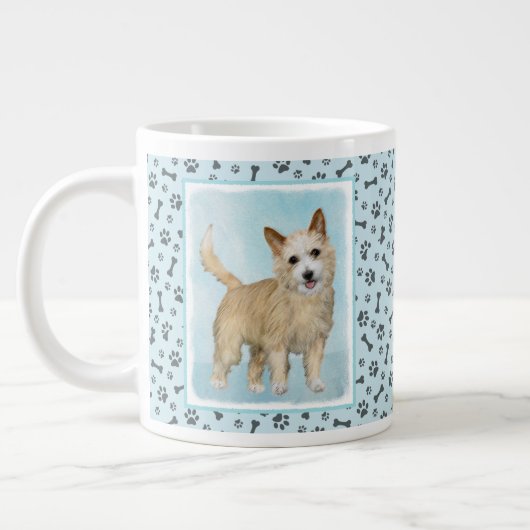 Portugees Podengo Pequeno schilderen - Oorspronkel Grote Koffiekop (Links)