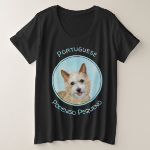 Portugees Podengo Pequeno schilderen - Oorspronkel Grote Maat T-shirt