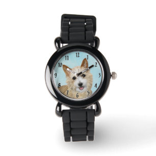 Portugees Podengo Pequeno schilderen - Oorspronkel Horloge