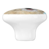 Portugees Podengo Pequeno schilderen - Oorspronkel Keramische Knop (Zijkant)