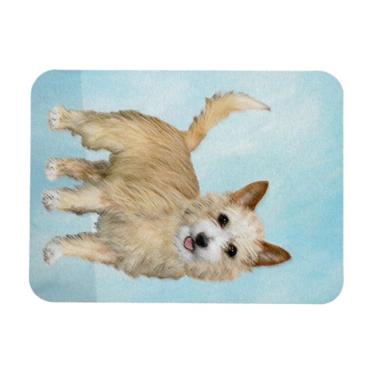 Portugees Podengo Pequeno schilderen - Oorspronkel Magneet (Horizontaal)