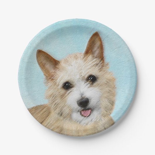 Portugees Podengo Pequeno schilderen - Oorspronkel Papieren Bordje (Voorkant)