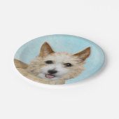 Portugees Podengo Pequeno schilderen - Oorspronkel Papieren Bordje (Gekanteld)