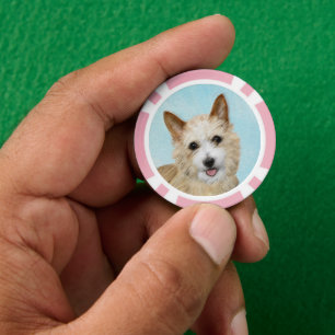 Portugees Podengo Pequeno schilderen - Oorspronkel Poker Chips