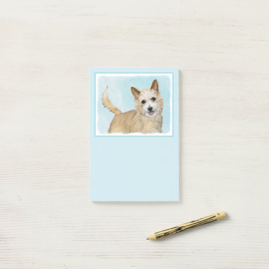 Portugees Podengo Pequeno schilderen - Oorspronkel Post-it® Notes (Op bureau)