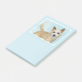 Portugees Podengo Pequeno schilderen - Oorspronkel Post-it® Notes (Schuin)