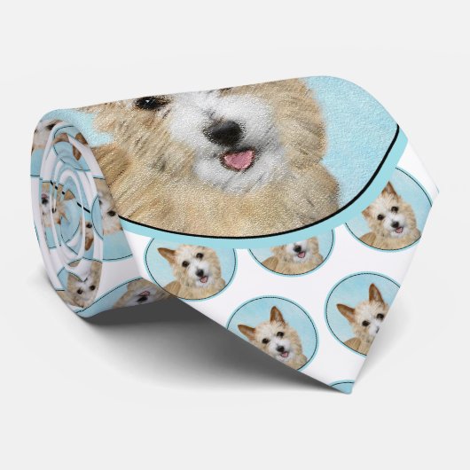 Portugees Podengo Pequeno schilderen - Oorspronkel Stropdas (Opgerold)