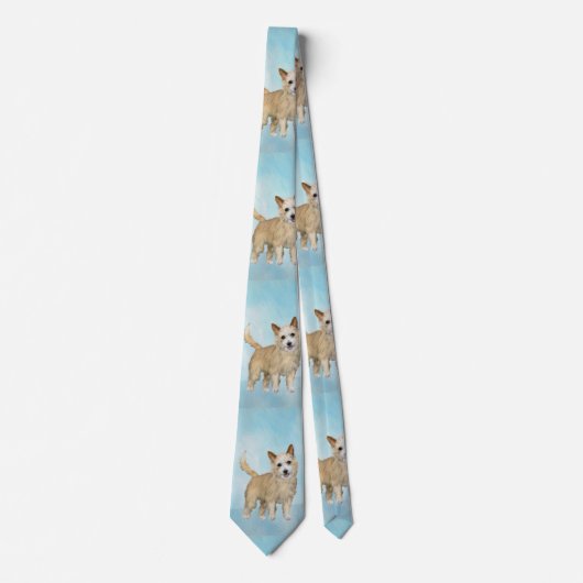 Portugees Podengo Pequeno schilderen - Oorspronkel Stropdas (Voorkant)