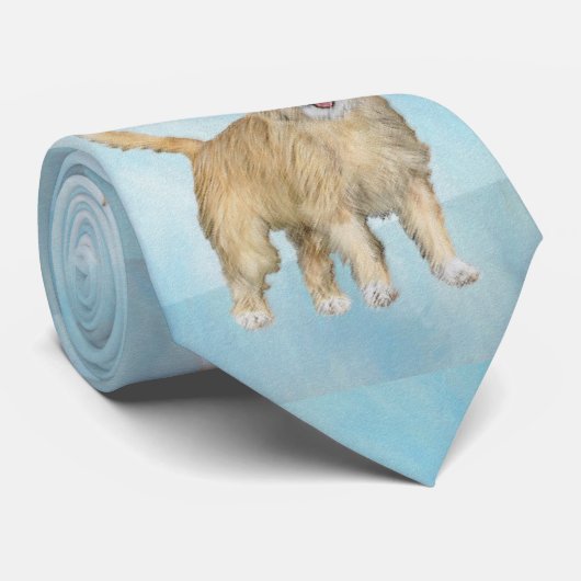 Portugees Podengo Pequeno schilderen - Oorspronkel Stropdas (Opgerold)