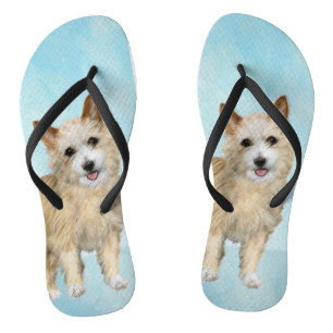 Portugees Podengo Pequeno schilderen - Oorspronkel Teenslippers