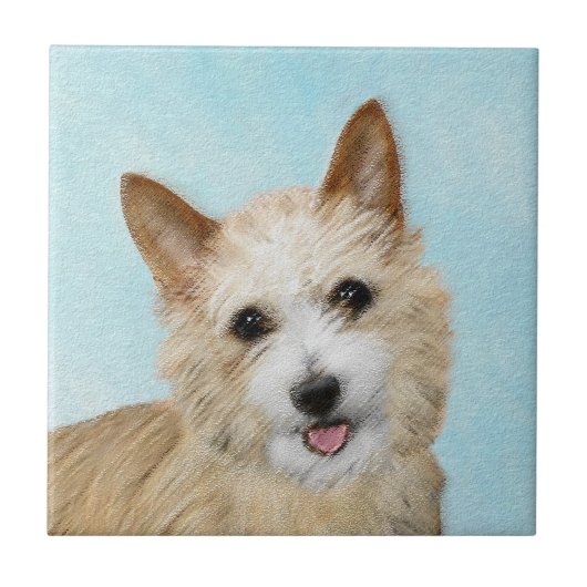 Portugees Podengo Pequeno schilderen - Oorspronkel Tegeltje (Voorkant)