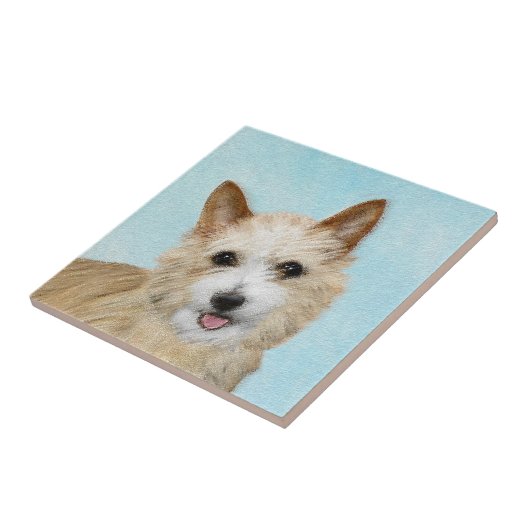 Portugees Podengo Pequeno schilderen - Oorspronkel Tegeltje (Zijkant)